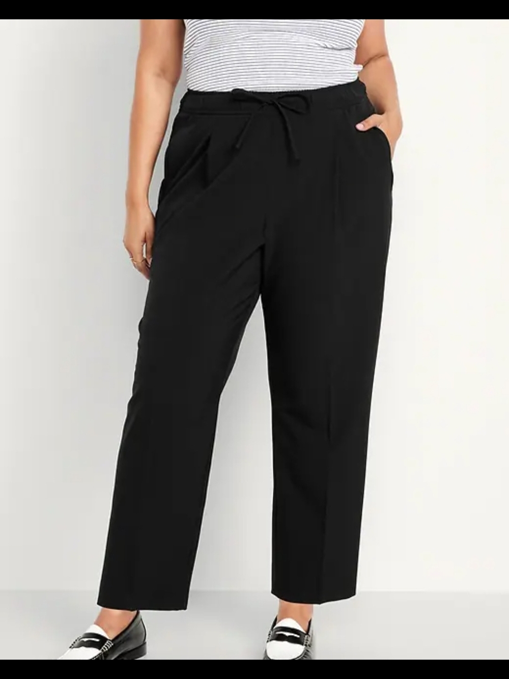 High-Waisted Billie Straight Ankle Trouser